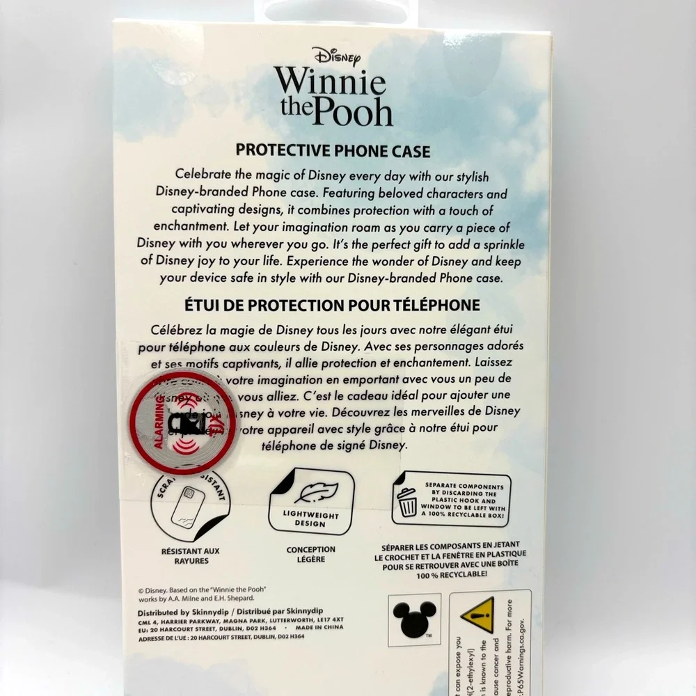 Disney Winnie the Pooh iPhone 13/14/15 Case -Clear with Colorful Pooh Characters
